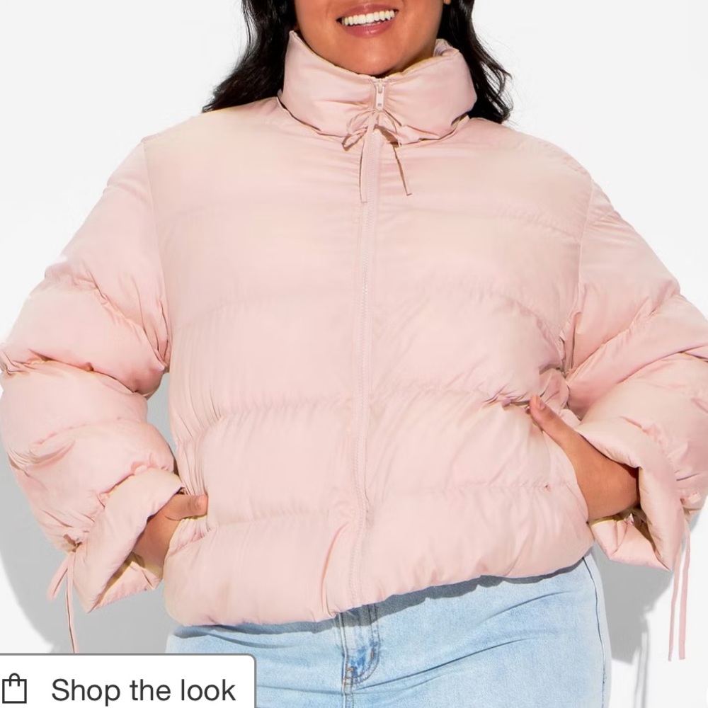 Wild fable bow puffer jacket NWOT